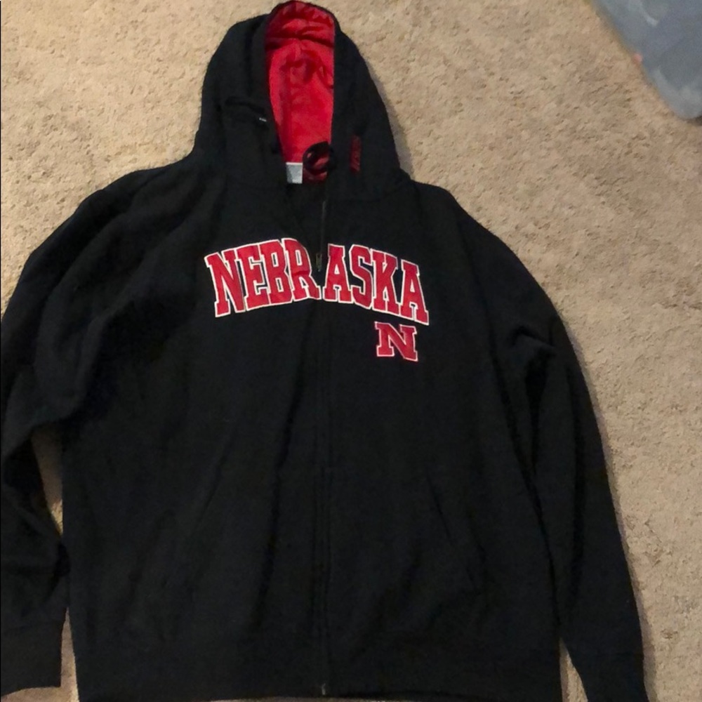 Nebraska Huskers zip up hoodie